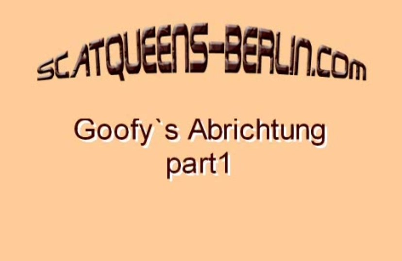 Goofy's Abrichtung Part 1