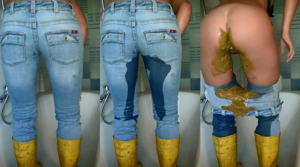 Alexa Jay - Jeans-Funk In Rubber Boots