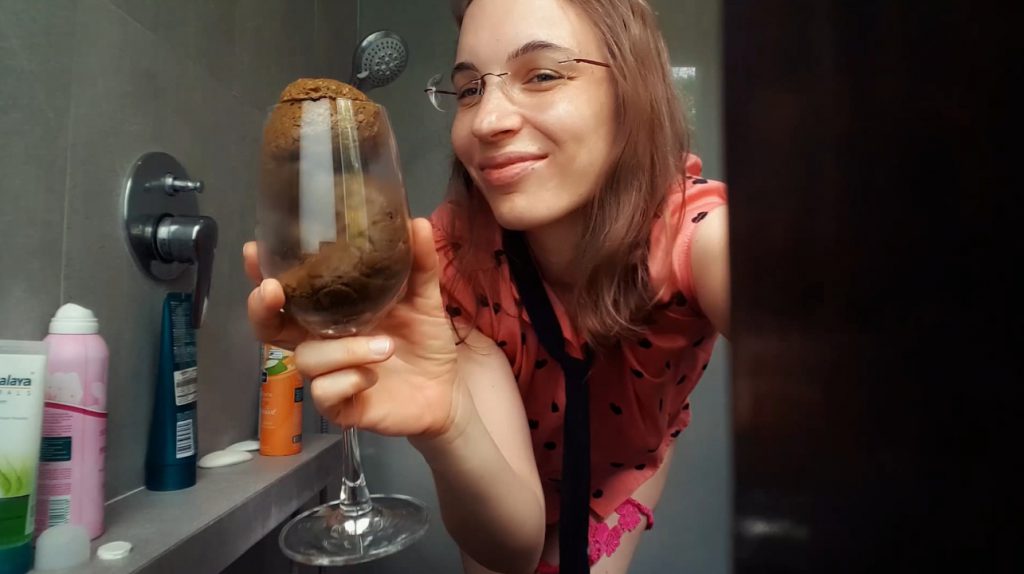 Shitting in wineglass - a toast to our friendship (LittleMissKinky) - 4 Shitting in wineglass - a toast to our friendship (LittleMissKinky) - 4