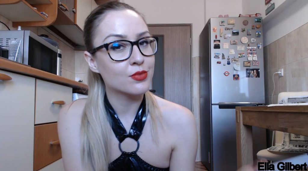 Ella Gilbert - smoking, pooping and sucking big dildo in shit - 1