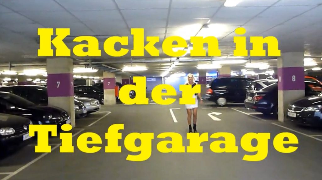 Kaetzchen75 - Crap In The Garage (Outdoor Peeing and Shitting) 1