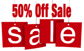 50 % OFF Sale