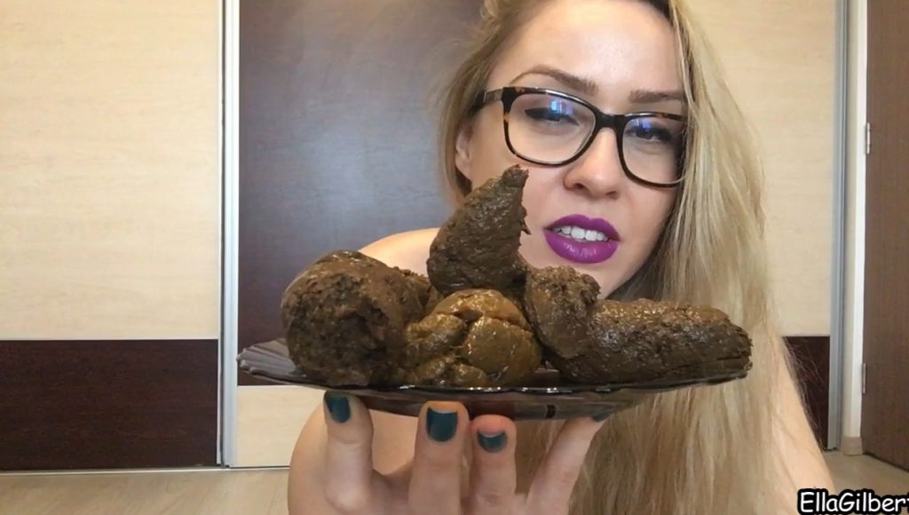 Interracial Scat Humiliation - Ella Gilbert - HD 720p (Poop Videos, Toilet Slavery, Big Shit Pile) 6