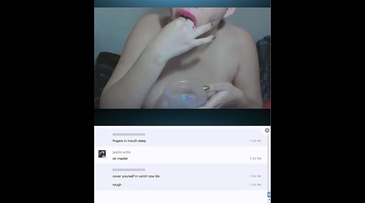 Scat Slave Used By Her Master In Skype - 3