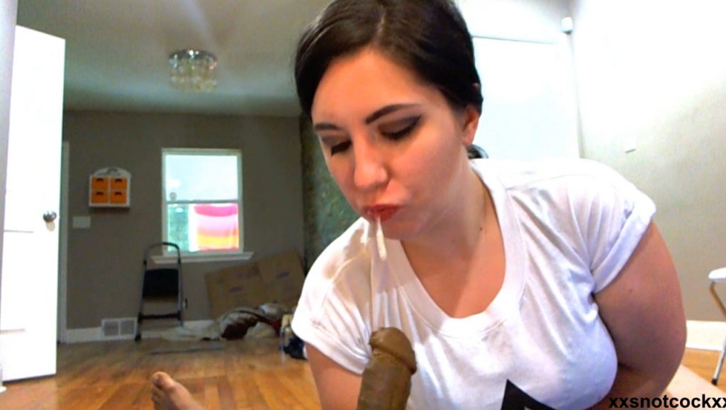 Shitty lubricant for jerking black cock. (HD 1080p) - 4