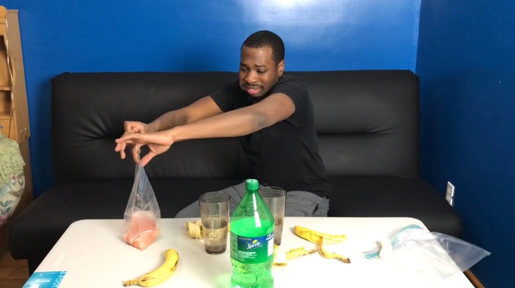 Banana Sprite Challenge - Girlfriend Vomits Crazy ! GROSS (FullHD-1080p) Pic 3