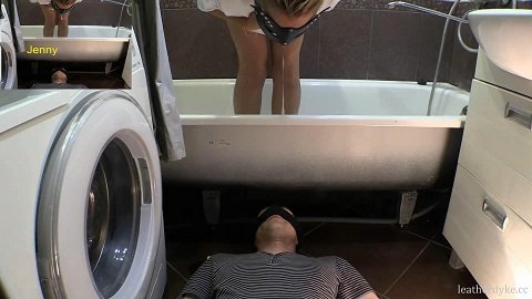 Princess Jenny - Jenny did a crap on her slave in the bathroom - Image 1
