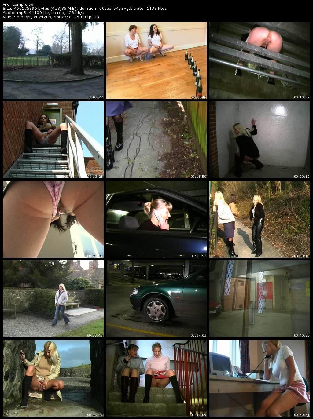 Outdoors Pissing Compilation From European Girls