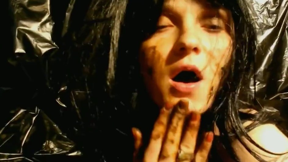 Black haired young girl masturbating with lot of poop - Image 3