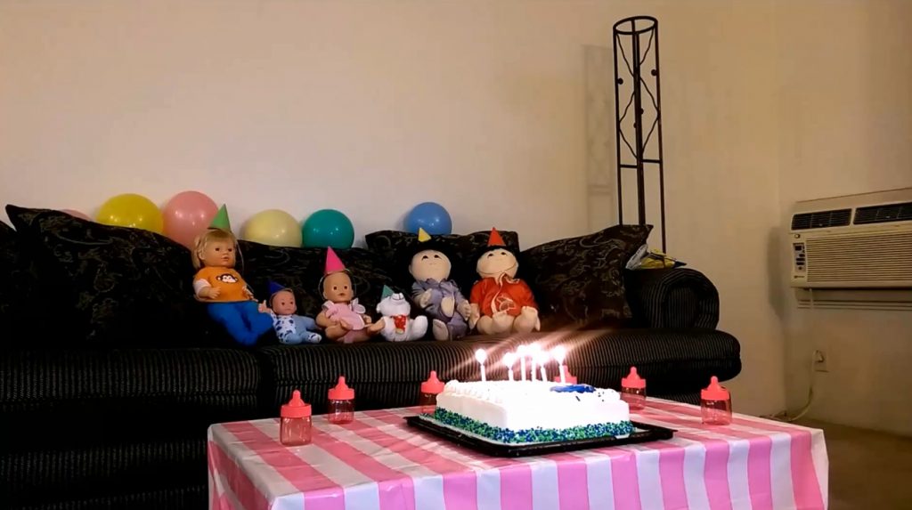 Cosmic Girl Summer - shitting on the birthday cake (FULL-HD)